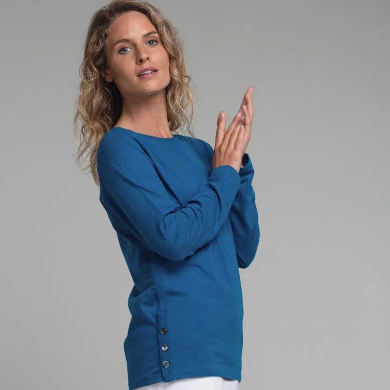 Schoffel Womens Guernsey Scoop Top Mykonos Blue-2